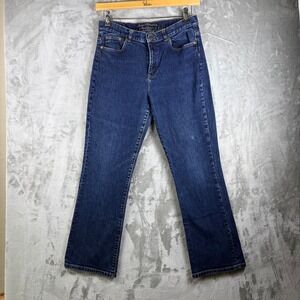 Lauren Jeans Co Ralph Lauren Womens Jeans Classic Bootcut Dark Stretch Size 10